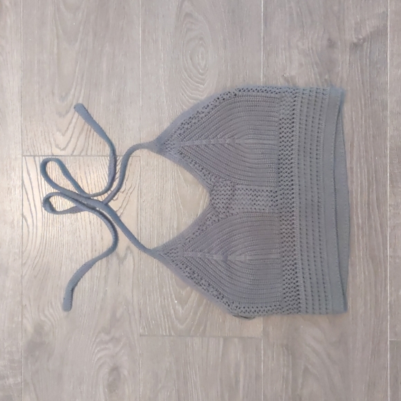 BNWT Aerie Knit Cropped Halter Top